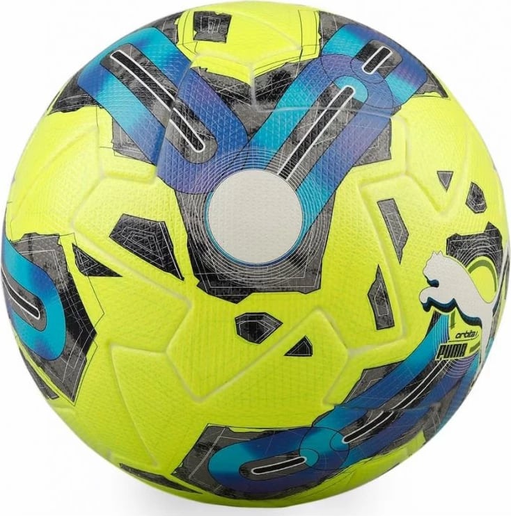 Top futbolli Puma Orbita 1TB FIFA Quality Pro për meshkuj dhe femra, blu dhe verdhë