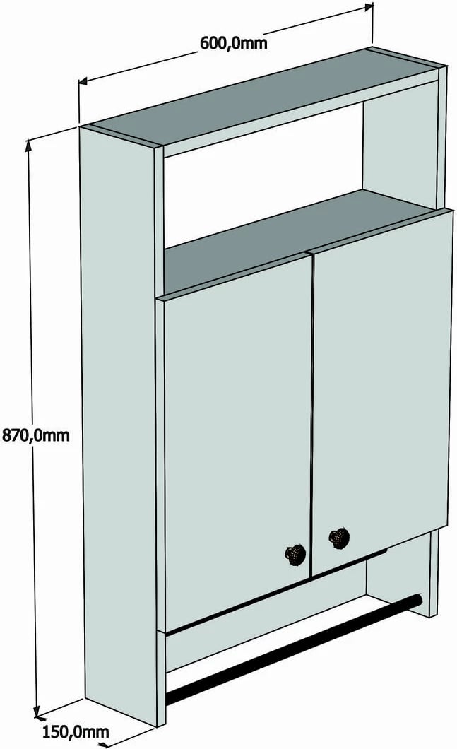 Dollap banjoje Hanah Home, Ela, anthracite v2
