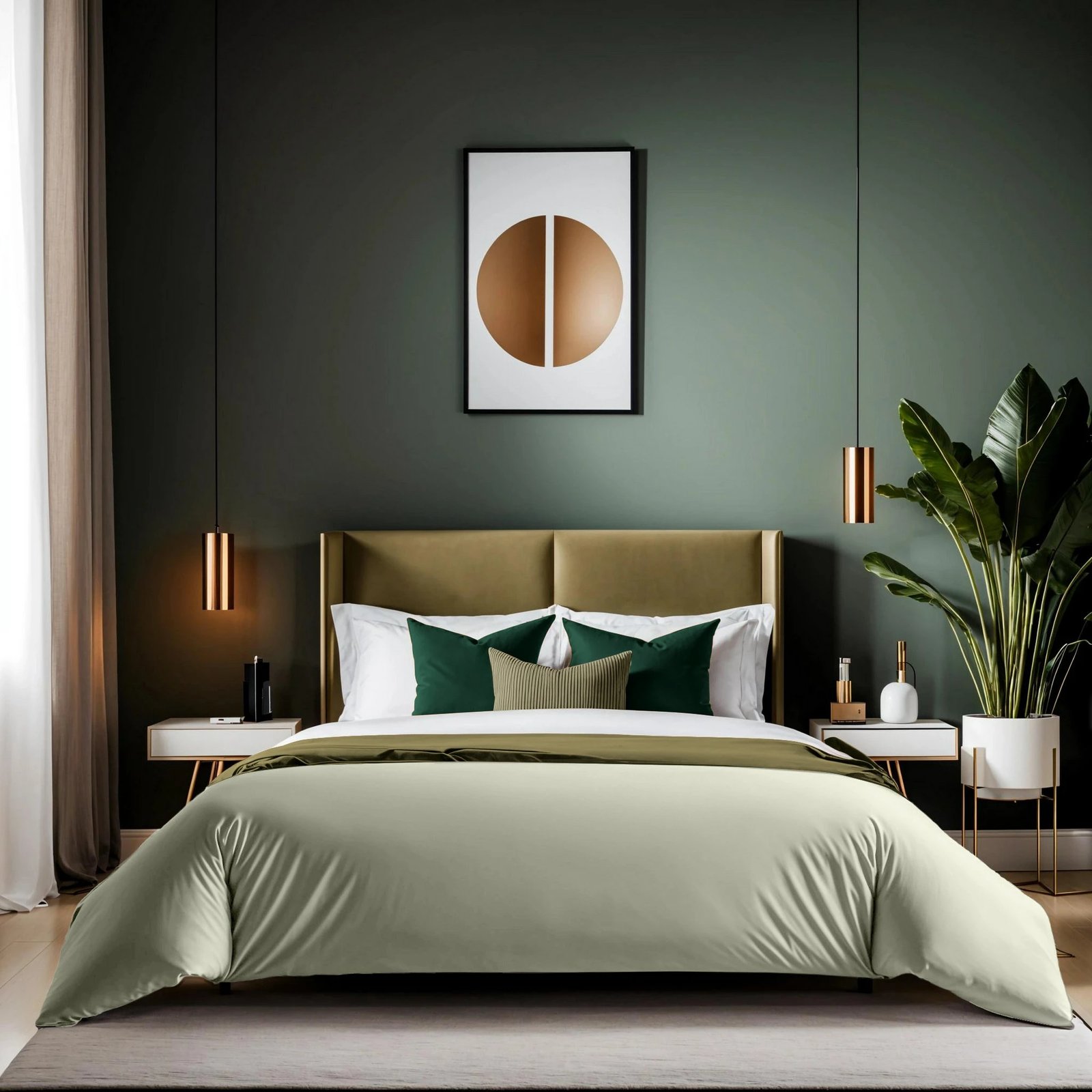 Mbulesë jorgani super king Ranforce, ngjyrë e gjelbër, L'essentiel, 260x220cm