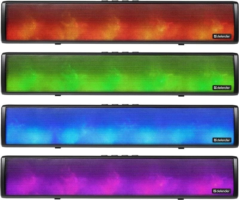 Soundbar Defender Z8, 10W, LED, Bluetooth, E zezë