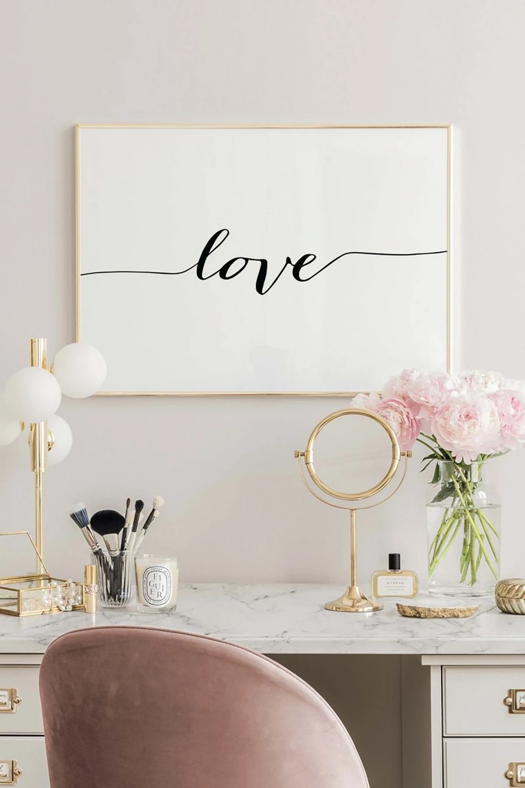 Pikturë dekorative me kornizë, Wallity, Tekhamcerceve4, shumëngjyrëshe, 33x48cm