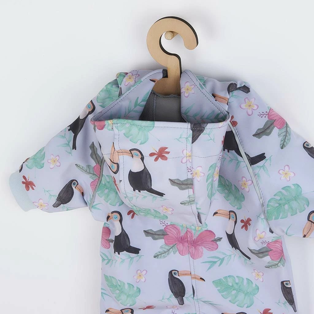 kombinezon softshell bebe, New Baby Tukan, i izoluar me fleece, i papërshkueshëm 10,000 mm, i frymëmarrshëm 5,000, me kapuç, madhësia 98 (2-3 vjet)