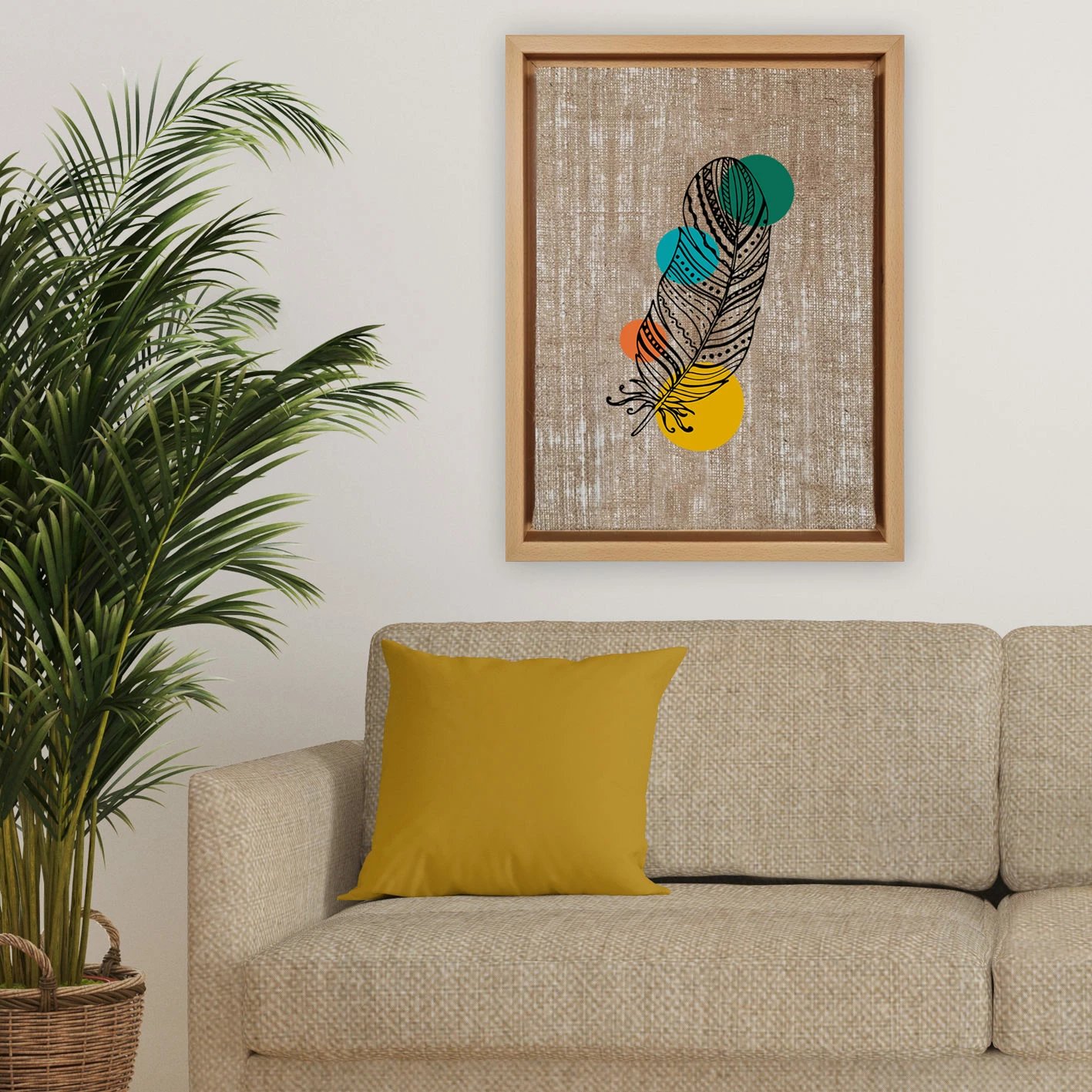 Pikturë dekorative në kanavacë Wallity, shumëngjyrëshe, LNJ319568870864, 36x46cm