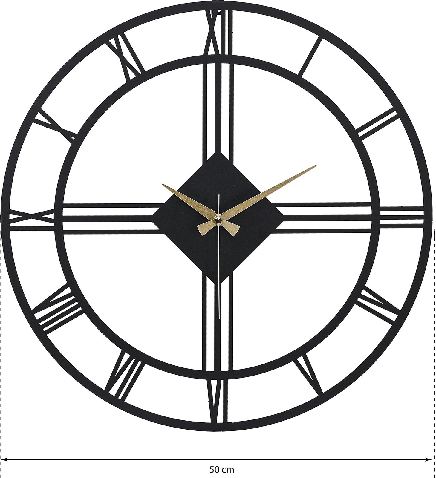 Orë muri dekorative metalike Wallity, Roma Elegante, e zezë