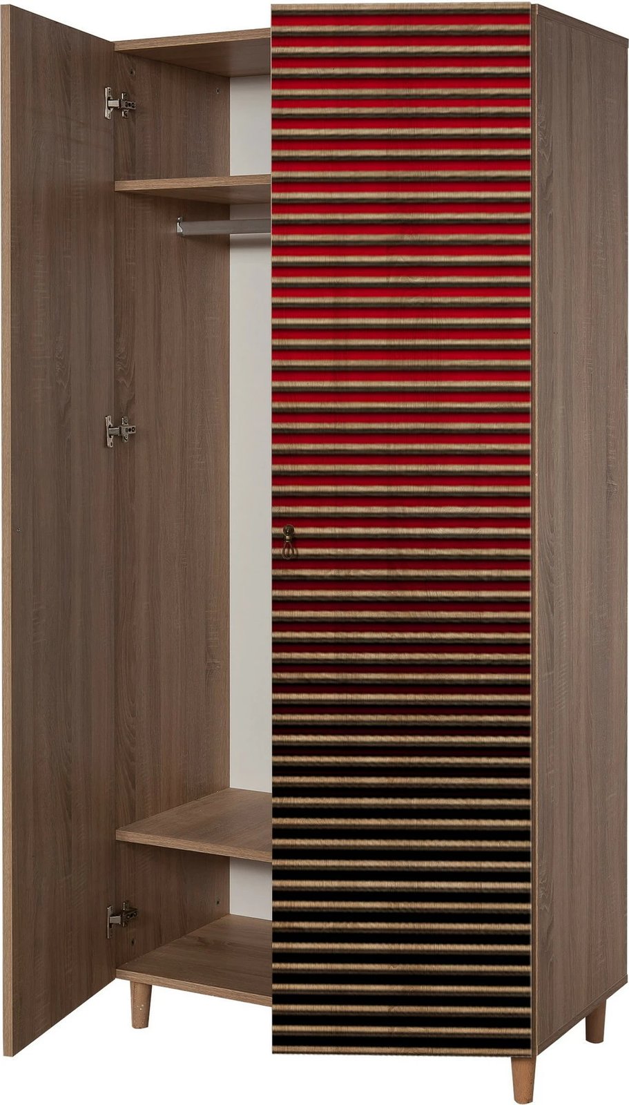 Dollap Hanah Home, model Stil - 221, ngjyrë lisi Sonoma