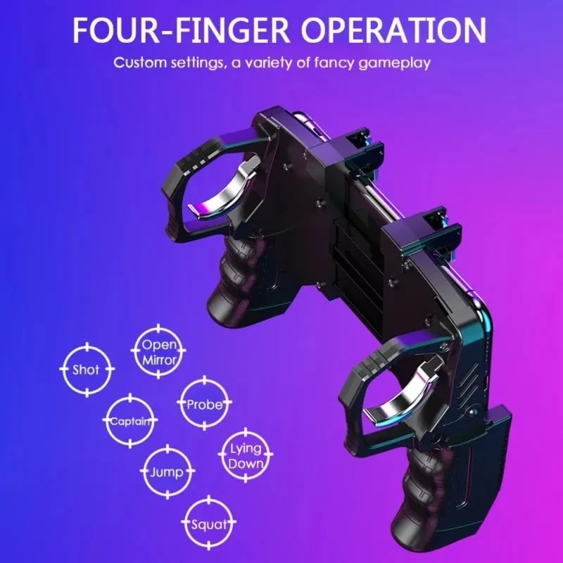 Gamepad K21, kontrollor për lojëra në celular, i zi Gamepad K21, kontrollor për lojëra në celular, i zi
