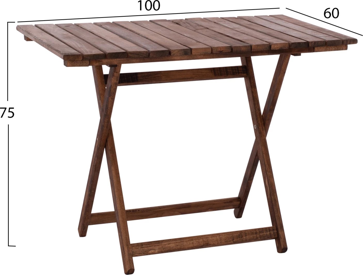 Tavolinë drejtorësh, dru ahu i fortë, ngjyrë arre, FH5652.01, 101.5x63x75 cm