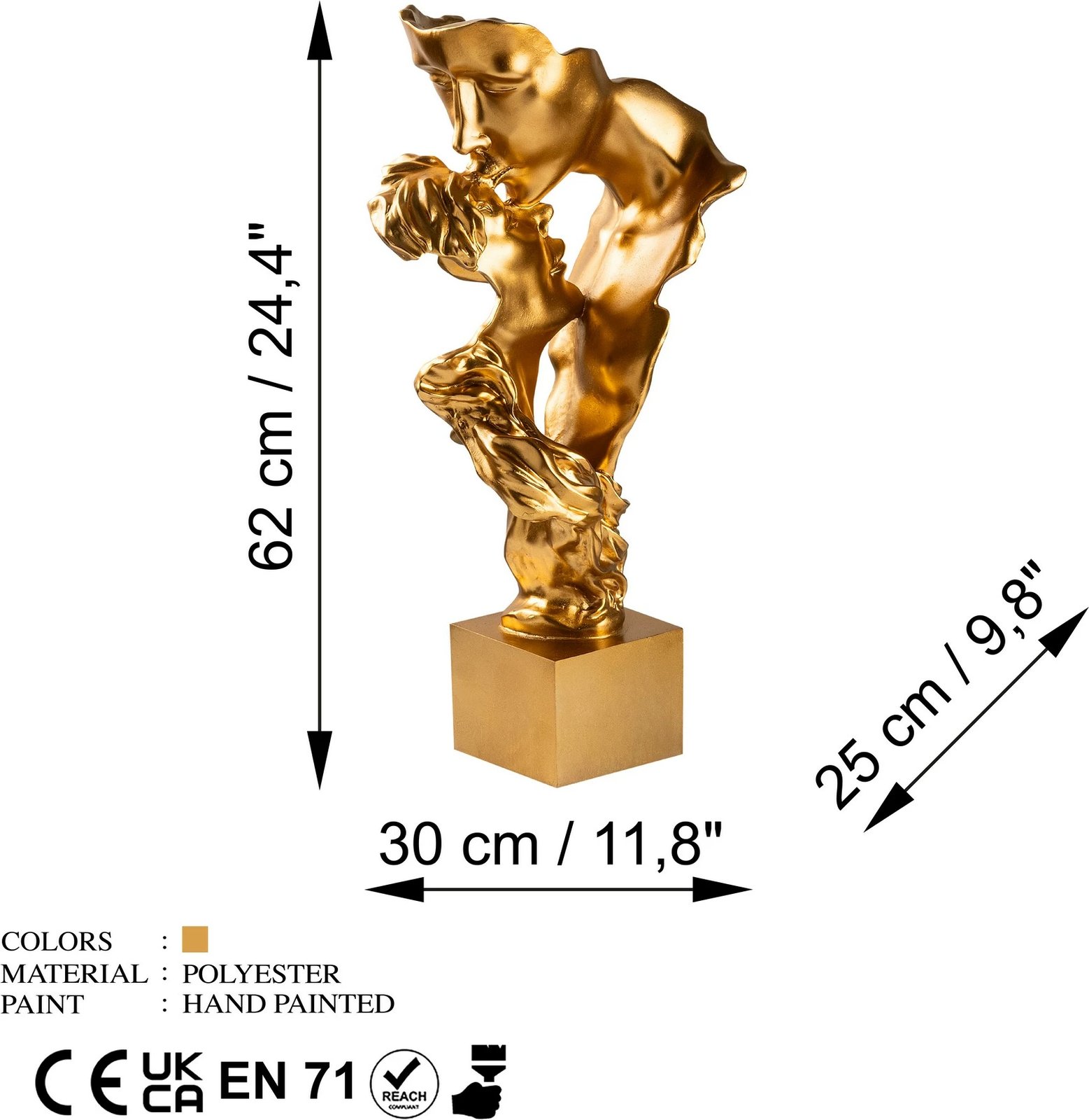 Objekt dekorativ Evila Originals, ngjyrë ari, Yak-044 Objekt dekorativ Evila Originals, ngjyrë ari, Yak-044
