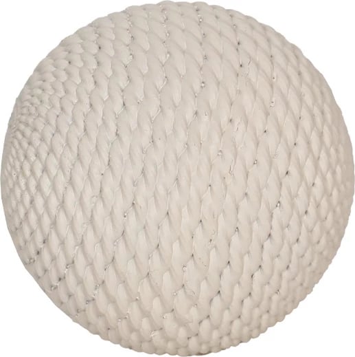 Top dekorativ Amelia, rrëshirë, bezhë, 12x12x12cm