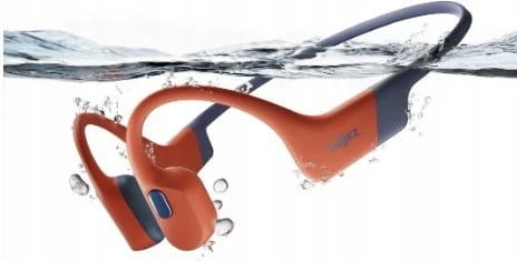 Kufje SHOKZ OpenSwim Pro, pa tela, bone conduction, Bluetooth 5.2, të kuqe