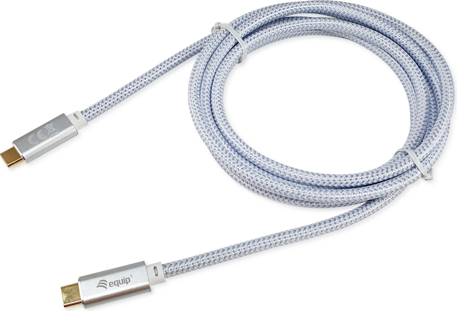 Kabllo USB-C Equip 3.2, 3m, 100W, e bardhë