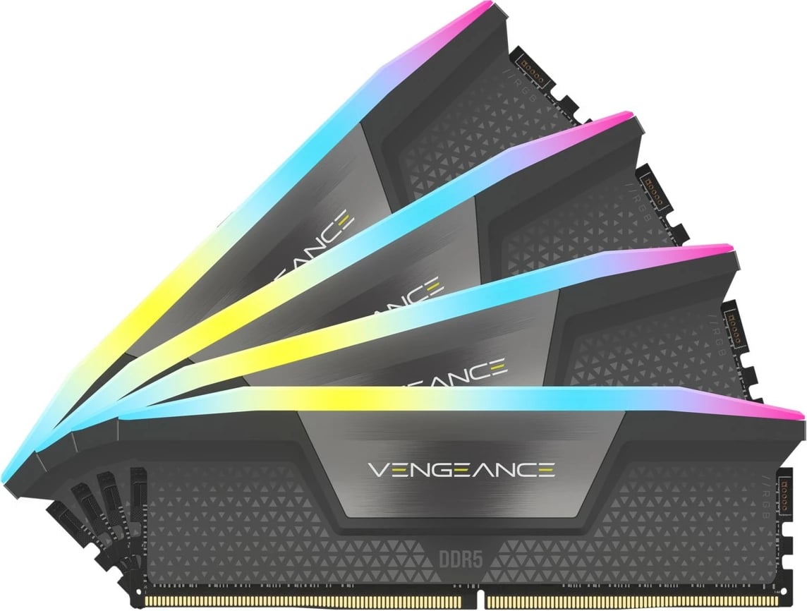 RAM Memorje Corsair Vengeance 64GB (4x16GB) DDR5 5600MHz, AMD EXPO, me dritë RGB, e zezë