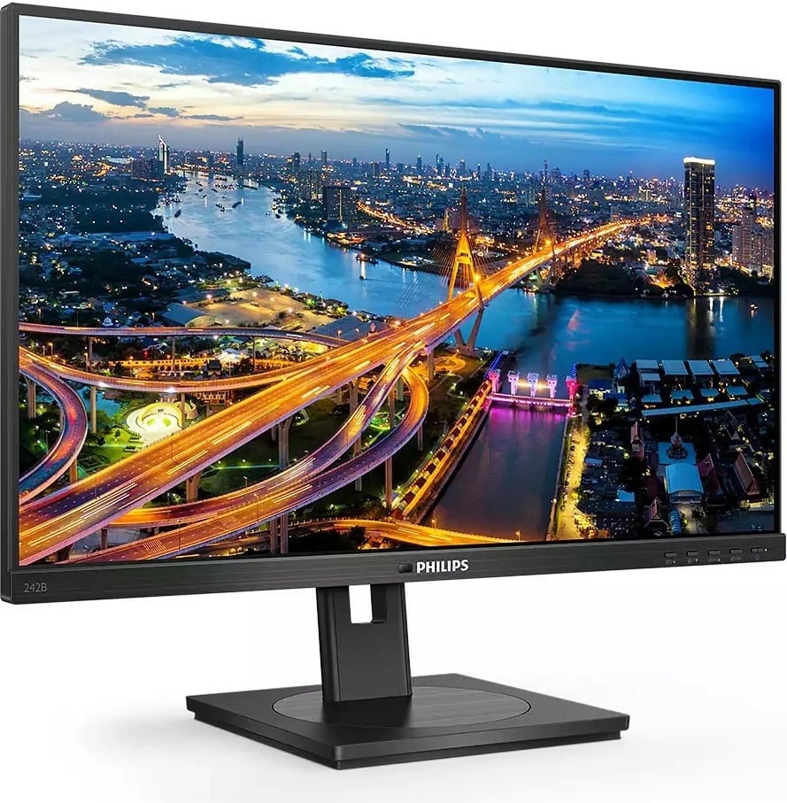 Monitor Philips 242B1 23.8 inç, 16:9, DVI HDMI DP USB Webcam, zi