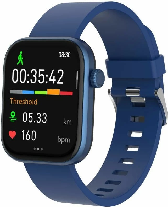 Smartwatch Denver SWC-185BU, ekran me prekje, rrip silikoni, blu