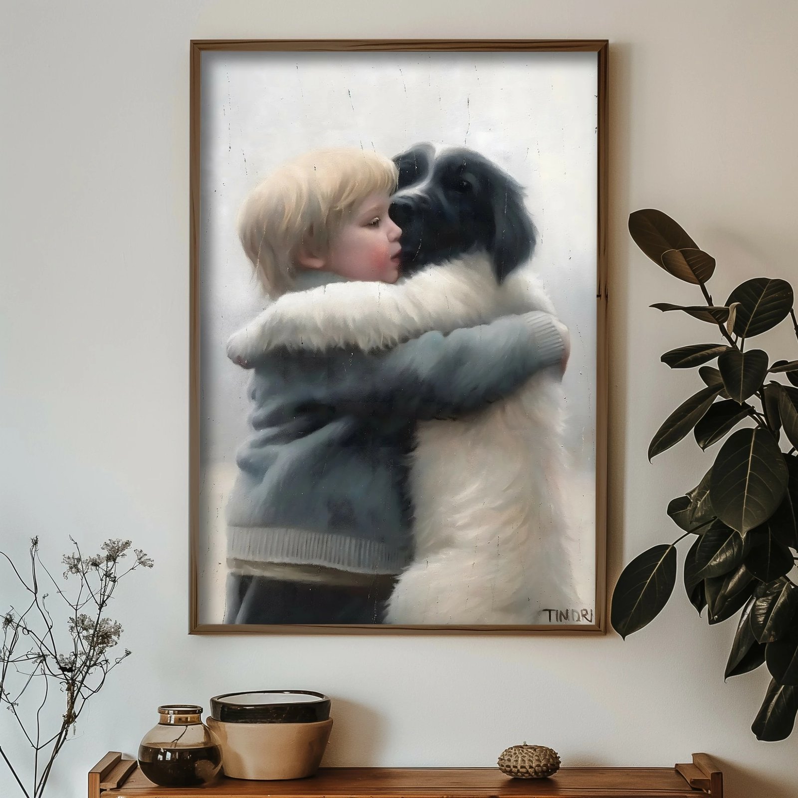 Pikturë dekorative me kornizë MDF, shumëngjyrëshe, Wallity, GE225-L, 35x47x3.5 cm