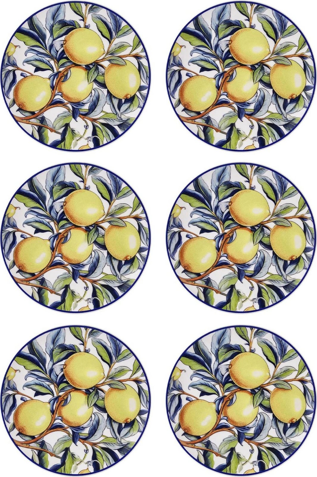 Set pjatash ëmbëlsirash qeramike (6 copë), Hermia, ODL0002