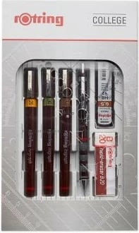 Set vizatimi Rotring Isograph, multingjyrësh, kuti letre, 1 copë