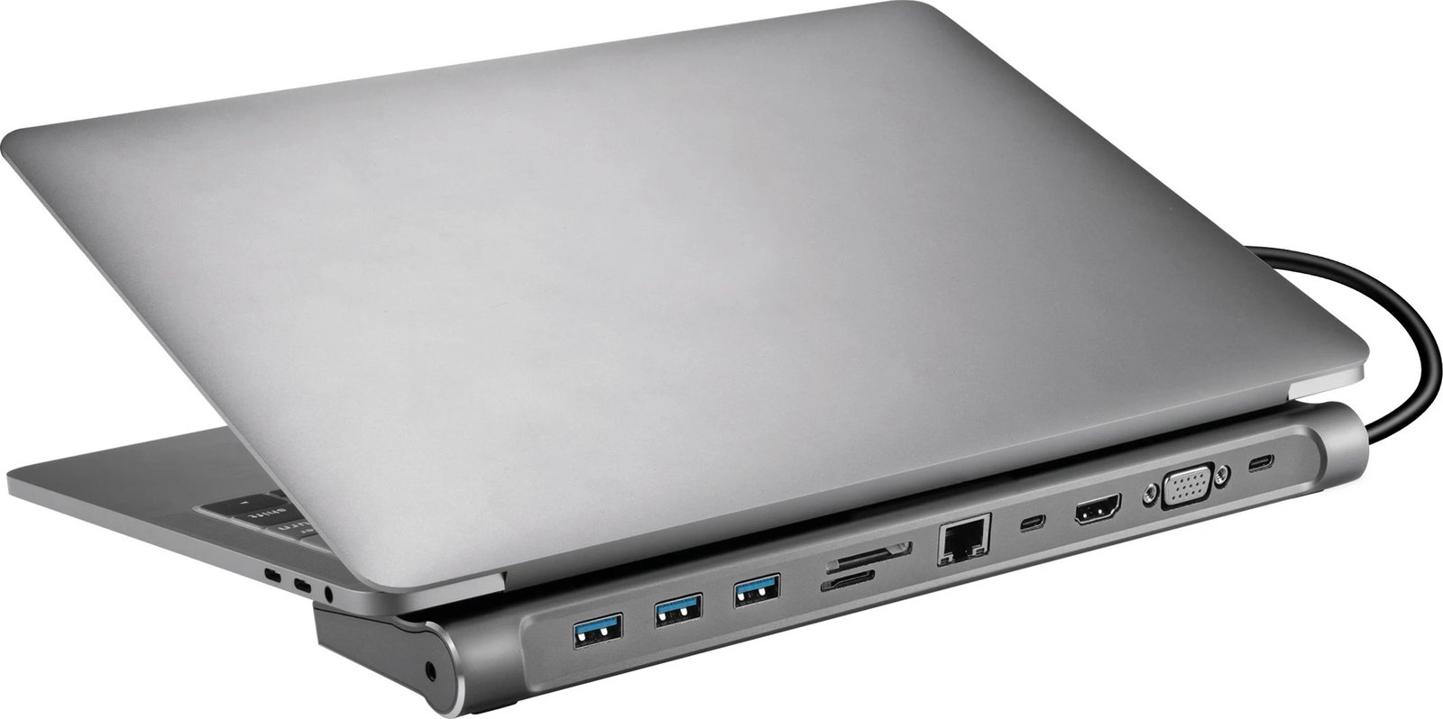 Docking Station Sandberg USB-C 10-in-1, Wired, USB 3.2 Gen 1, 100 W, Aluminium