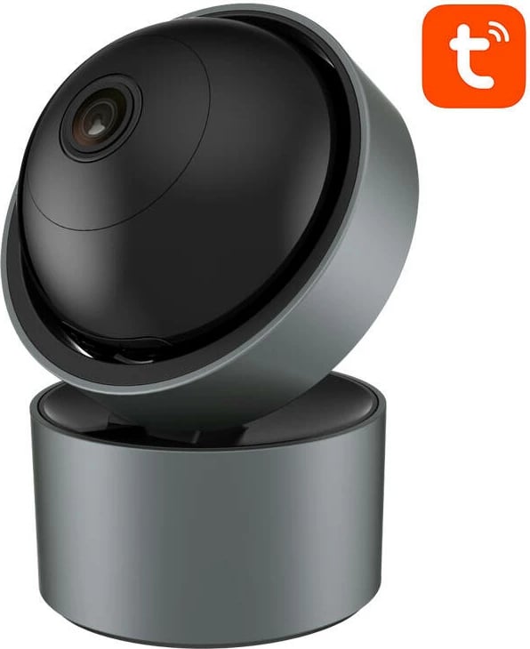 Kamerë inteligjente Avatto IPC06, Wi-Fi, 4MP, Full HD, për ambiente të brendshme, e zezë/gri