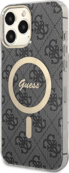 Mbështjellës Guess GUHMP13XH4STK për iPhone 13 Pro Max 6.7", MagSafe, zi