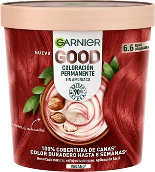 Bojë flokësh unisex Garnier Good Coloración Permanente 6.6 Rojo Granada 1 copë