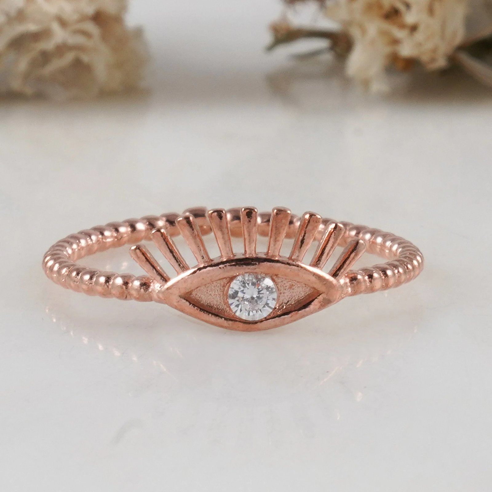 Unazë argjendi, ngjyrë rozë e artë, Jumeon, 9945