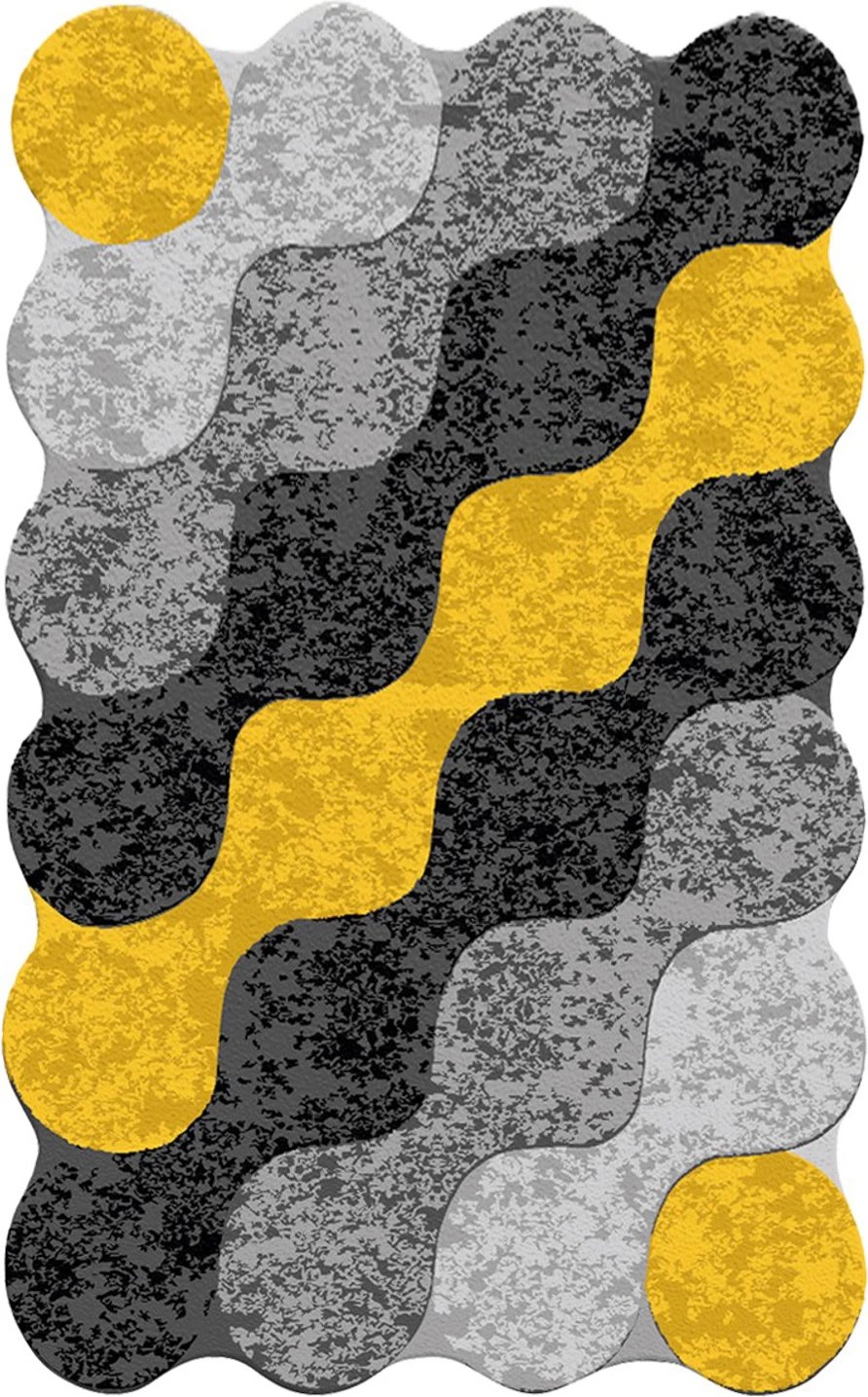 Qilim me motive rrethi, shumëngjyrësh, 80x120cm, Conceptum Hypnose