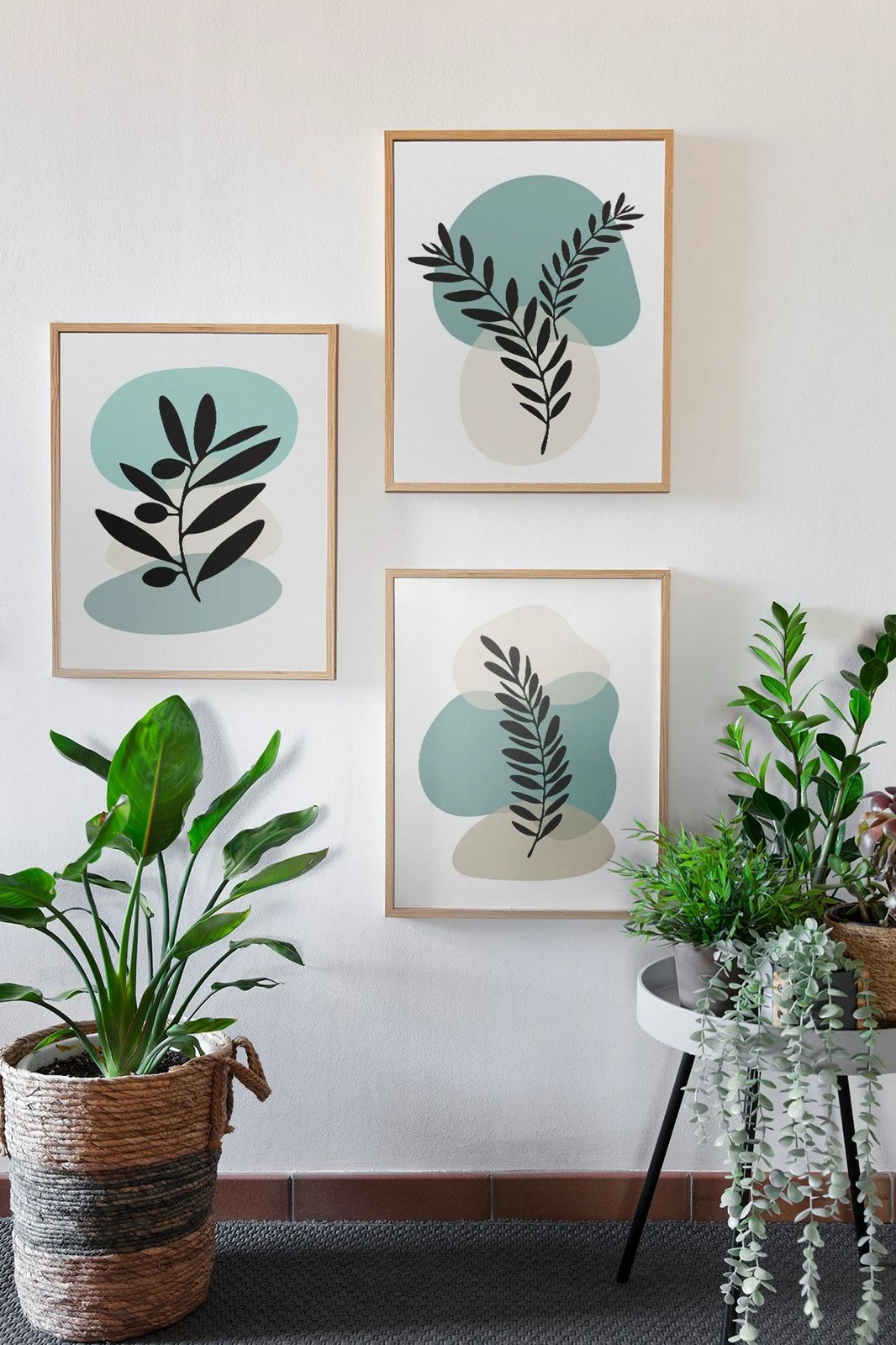 Pikturë dekorative me kornizë (3 copë), Wallity, 3Dartsohoset96