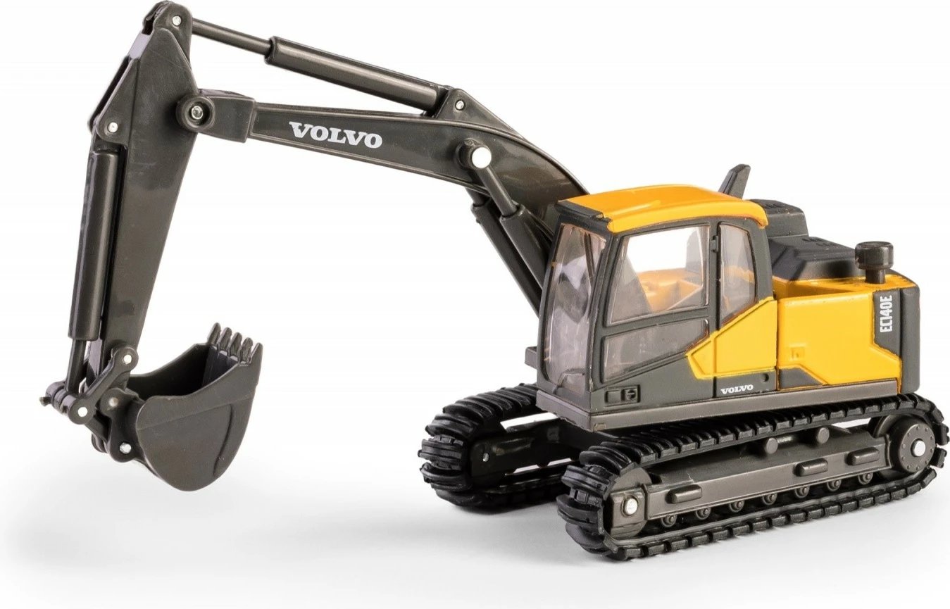Ekskavator lodër Daffi Volvo EC140E, model metalik, 14 cm, zi/verdhë