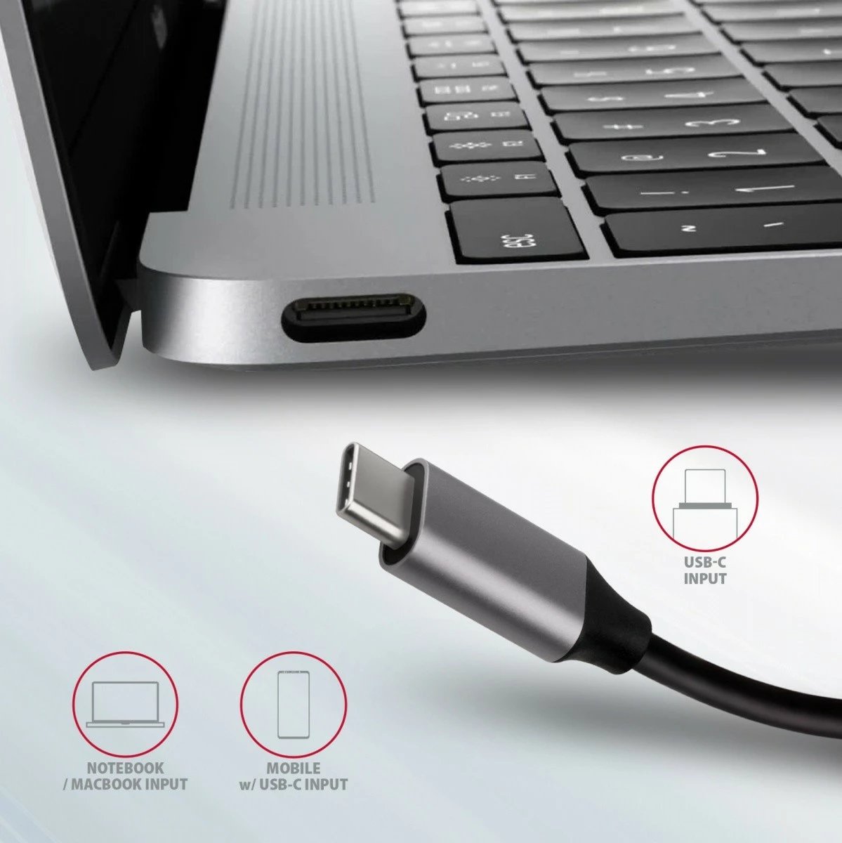 Kasë AXAGON HMC-6M2, multiport USB-C 3.2 Gen 1 hub, slot M.2 SATA, HDMI, GLAN, 2x USB-A, PD 100W, Gri