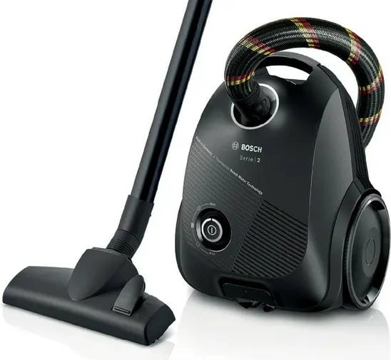 Fshesë me korrent Bosch Serie 2 BGDS2CHAMP, 600 W, Drum, 3.5 L, e zezë