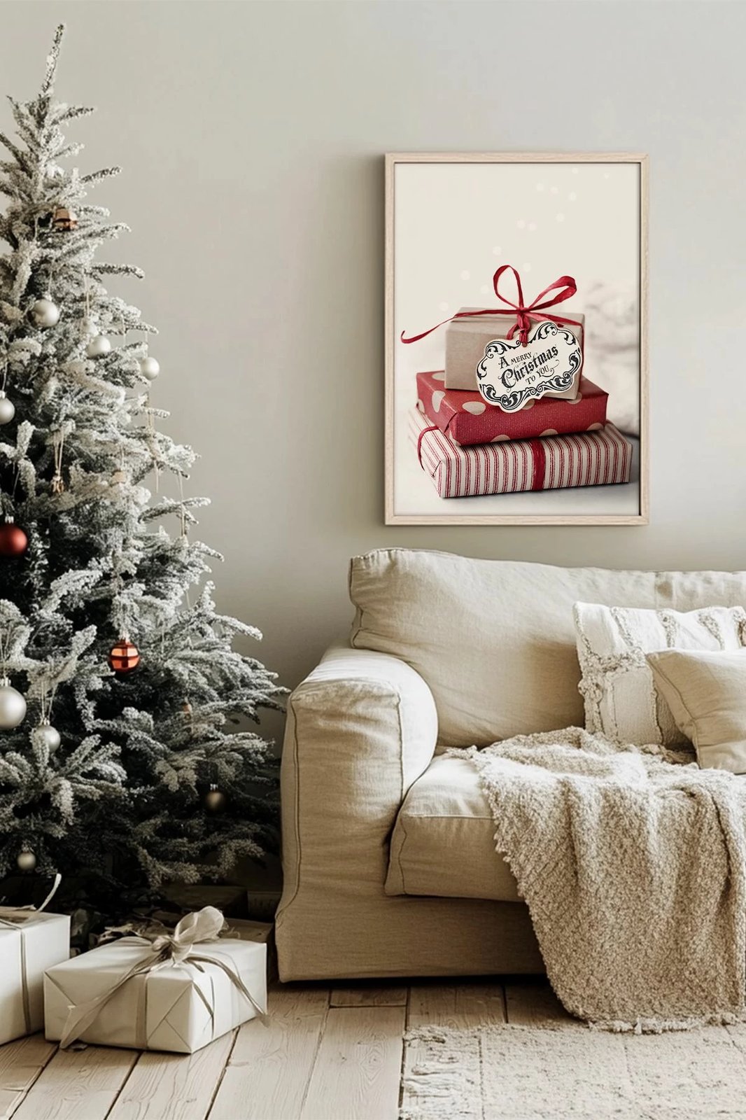 Pikturë dekorative me kornizë, Wallity, Nwyearsngmdl70, shumëngjyrëshe, 33x48cm