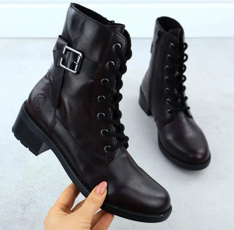 Çizme femra Rieker 75431-35, burgundy