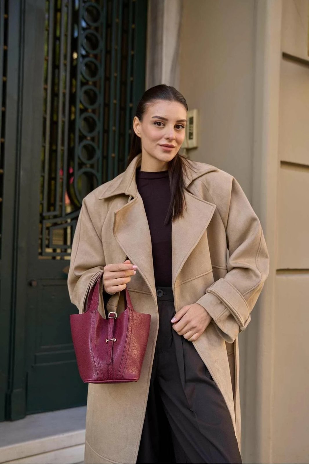 Çantë dore Zoozie Bags, MK1020224SV10-006, ngjyrë e kuqe e thellë
