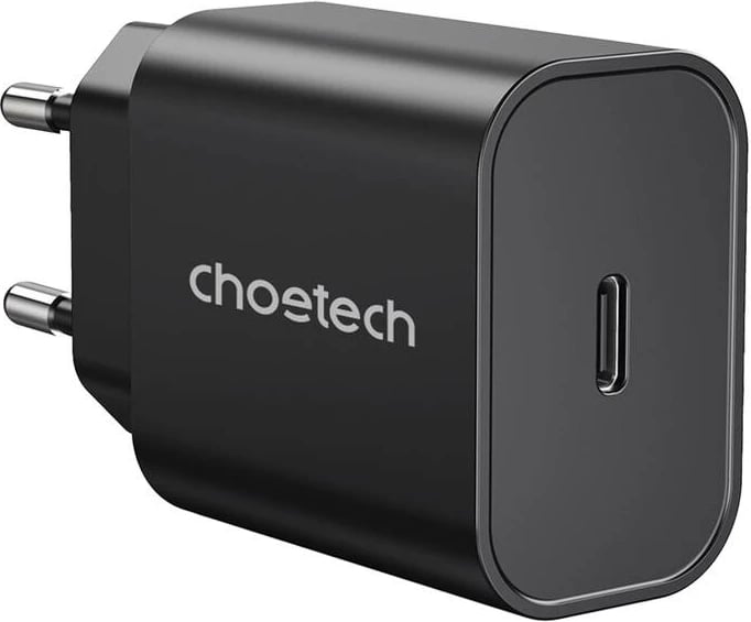 Karikues rrjeti Choetech Q5004-BK-V2, USB-C, PD 20W, i zi