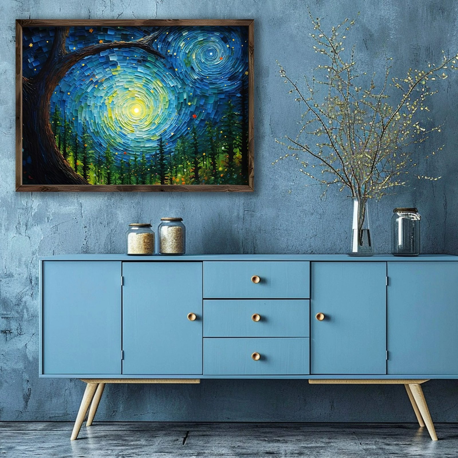 Pikturë dekorative me kornizë MDF, Wallity, AI111