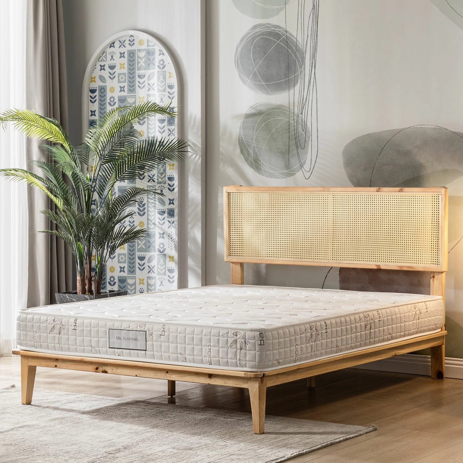 Dyshek ekonomik Skye Decor, ngjyrë kafe e çelët, 100x200 cm