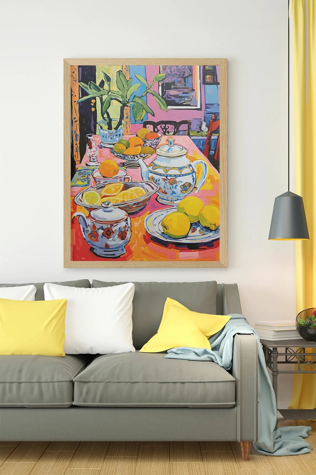 Pikturë dekorative me kornizë, shumëngjyrëshe, Wallity, Ersy1Ham26, 33x48cm