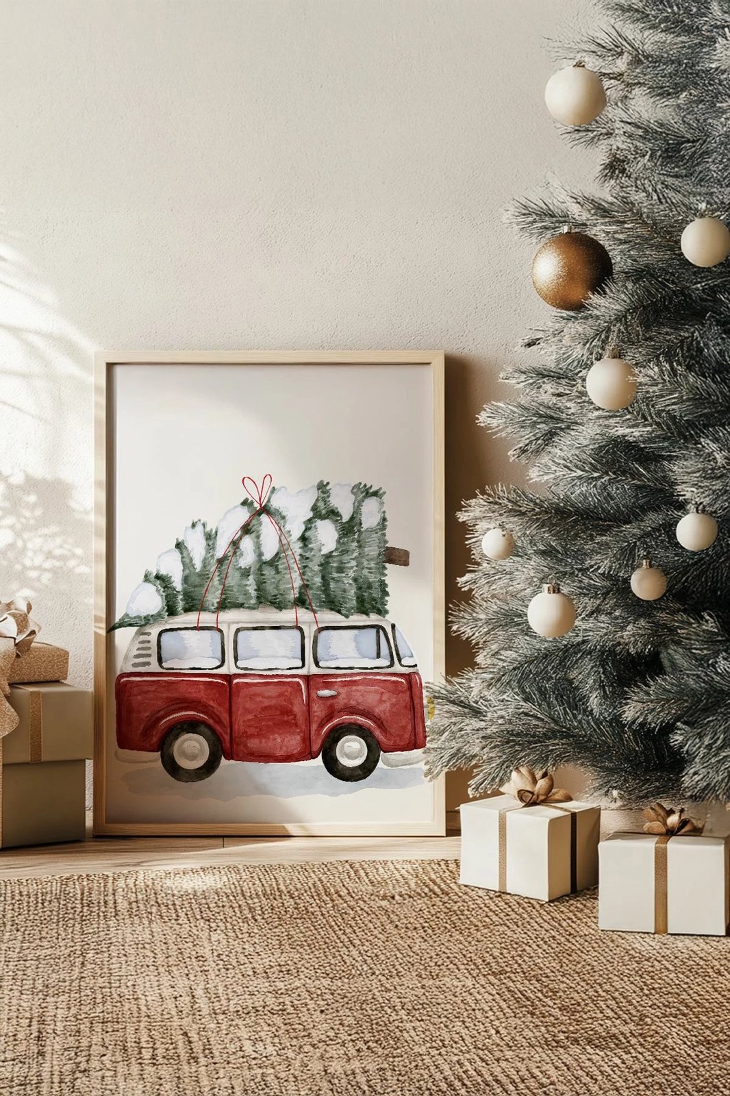 Pikturë dekorative me kornizë Wallity, Nwyearsngmdl67, shumëngjyrëshe