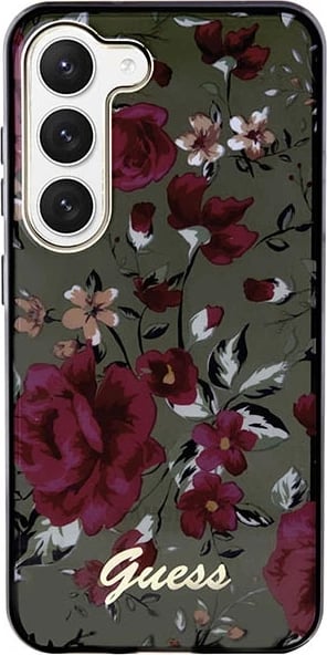 Mbështjellës Guess Flower Collection për Samsung Galaxy S23+ S916, hardcase, jeshil/kaki Mbështjellës Guess Flower Collection për Samsung Galaxy S23+ S916, hardcase, jeshil/kaki