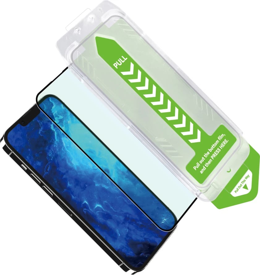 Xham i temperuar Wozinsky Premium Glass me kornizë montimi për iPhone 13 Pro Max, i zi