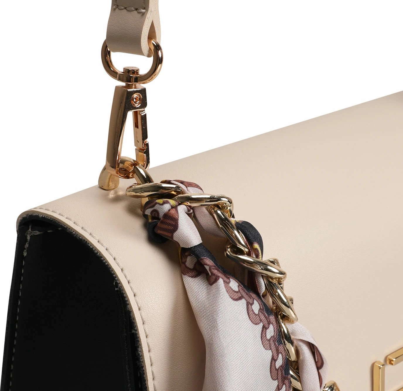 Çantë crossbody Lucky Bees, krem dhe blu e errët, 918