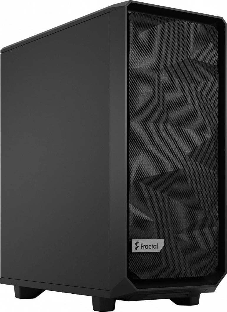 Kasë Fractal Design Meshify 2 Compact FD-C-MES2C-01, ATX/Micro ATX/Mini ITX, USB 3.1 Type-C, 6x 2.5", 2x 3.5", 424x210x475 mm, e zezë