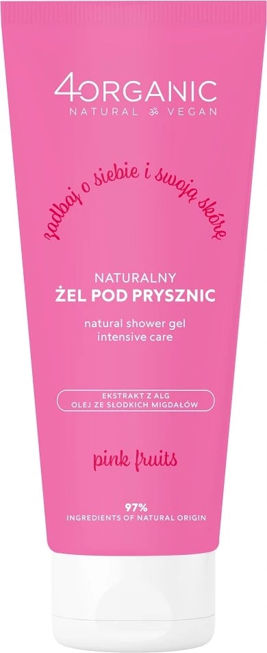 Xhel dushi për femra 4organic Natural Pink Fruits 200ml