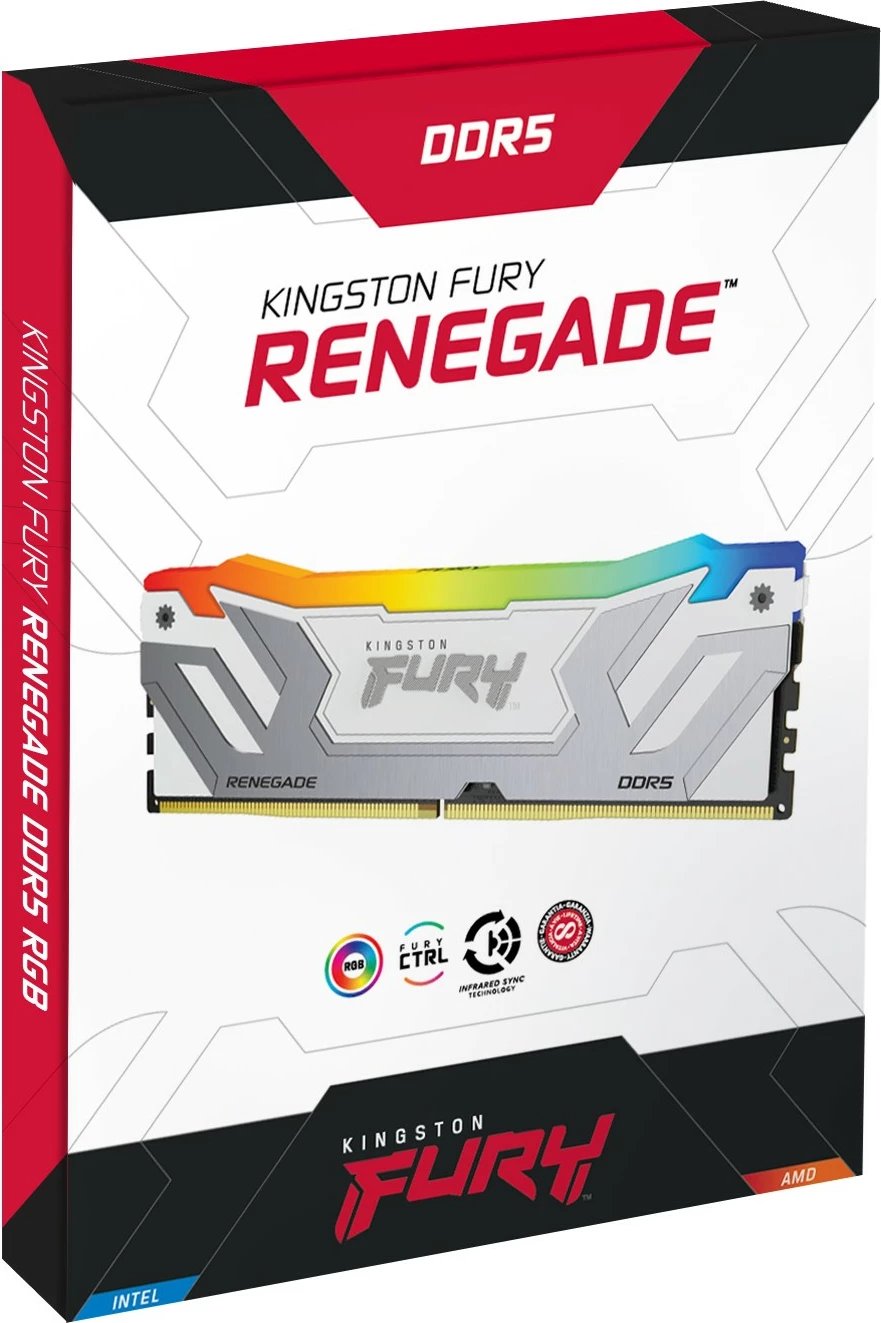 RAM Memorje Kingston FURY Renegade RGB DDR5 24GB 8400MT/s e bardhë