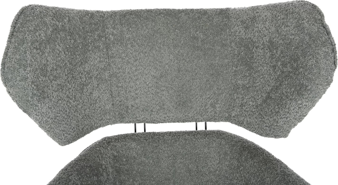 Karrige rrotulluese BRYLL, ngjyrë fistik, FH9597.05, bazë metalike e zezë, 86x90x97H cm