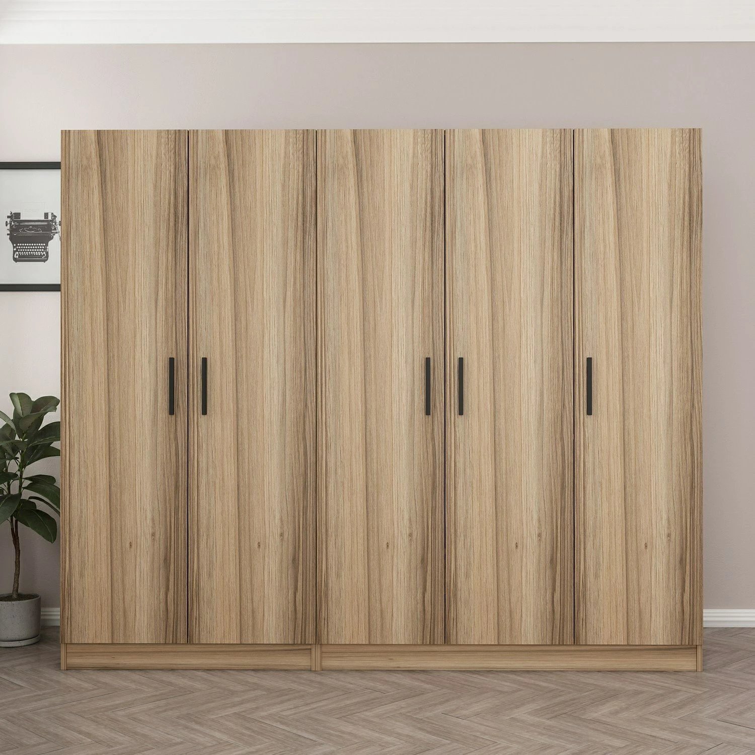 Dollap Skye Decor, ngjyrë dore, 225x210x52cm