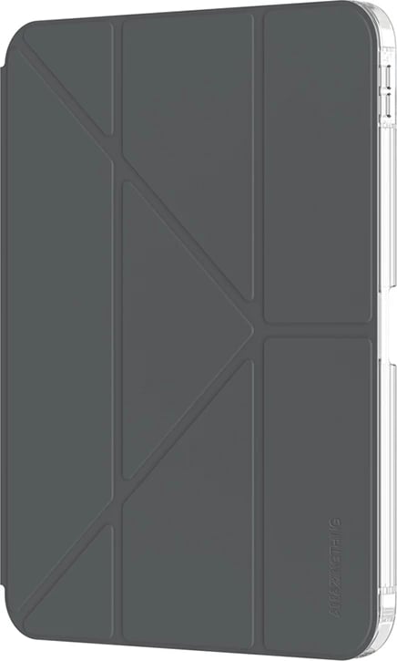 Mbështjellës tablet, AmazingThing, Minimal Case IPADGEN11MINBK, për iPad 11" (2025) / iPad 10.9" (2022), kapak me stand, panel i pasmë transparent, vend për Apple Pencil, gri e errët
