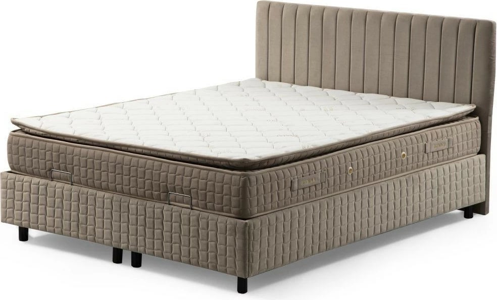 Set dyshek dopio, bazë dhe shtrat, Skye Decor, ngjyrë kafe, 150x200 v2