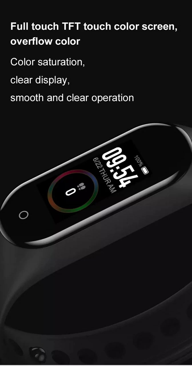 Orë e mençur M4, IOS & Android, e zezë